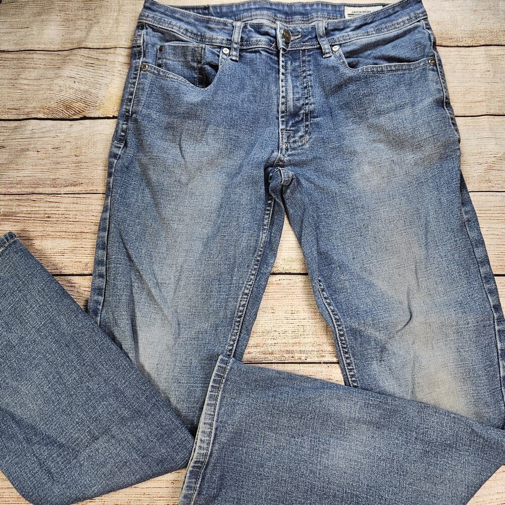 Buffalo David Bitton Jackson X Straight Stretch Jeans Blue 32x32